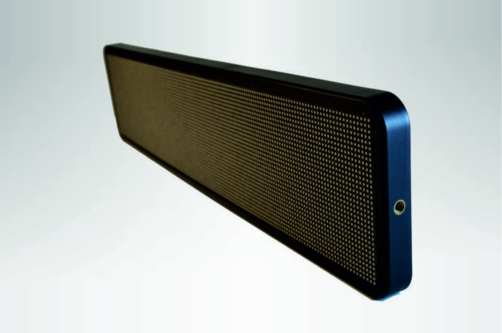 LED navneskilt. Styres med mobiltelefon.
